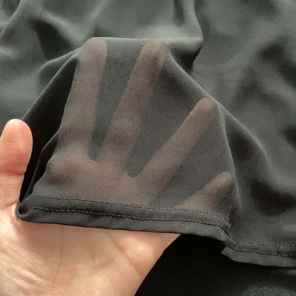 Black H&M Sleeveless Mesh Chiffon Dress - Picture 10 of 14